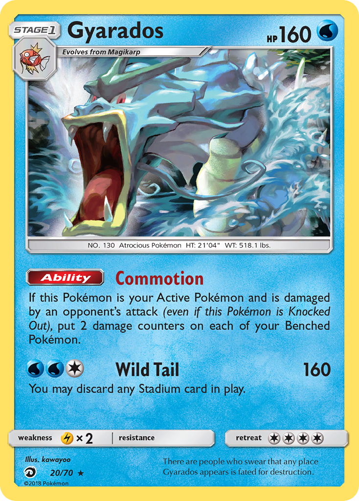 Gyarados (20/70) [Sun & Moon: Dragon Majesty] | Anubis Games and Hobby