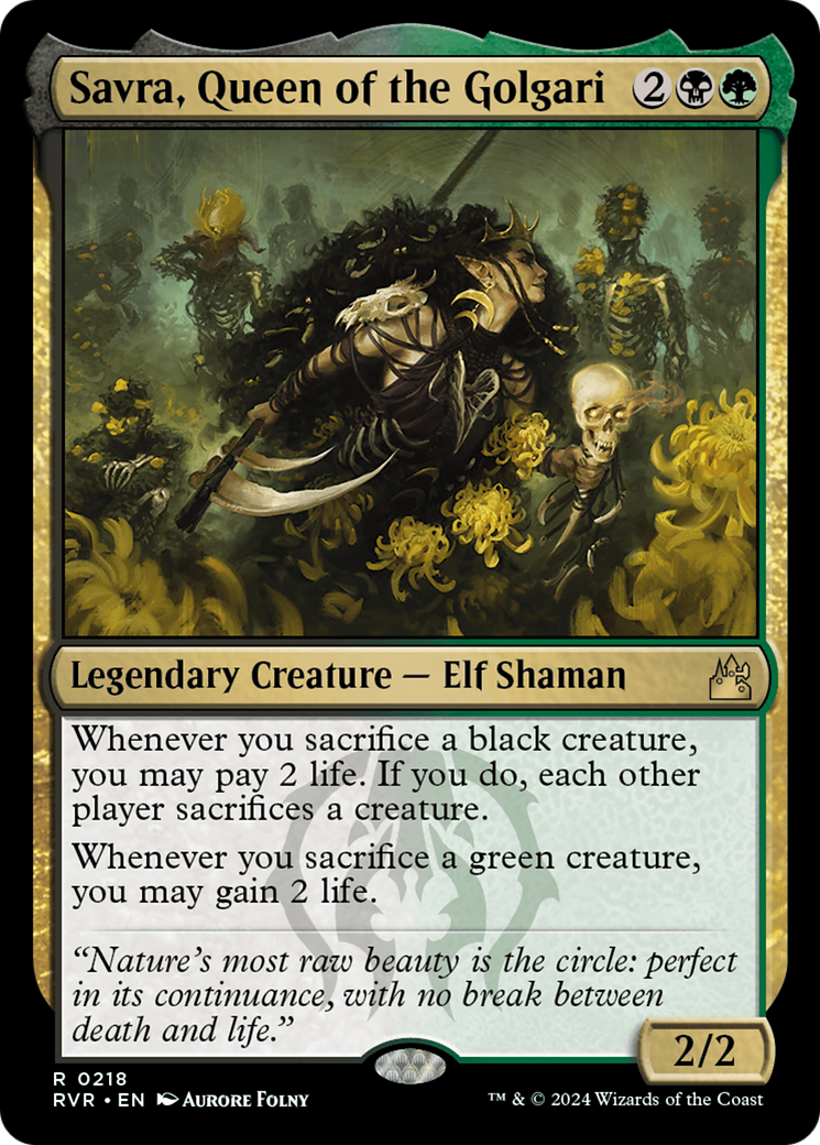 Savra, Queen of the Golgari [Ravnica Remastered] | Anubis Games and Hobby