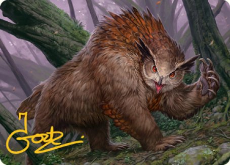 Owlbear Art Card (Gold-Stamped Signature) [Dungeons & Dragons: Adventures in the Forgotten Realms Art Series] | Anubis Games and Hobby