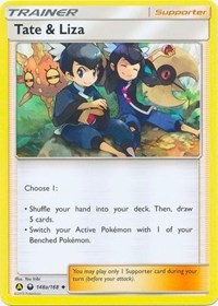 Tate & Liza (148a/168) (Alternate Art Promo) (Battle Arena Deck Exclusive) [Sun & Moon: Celestial Storm] | Anubis Games and Hobby