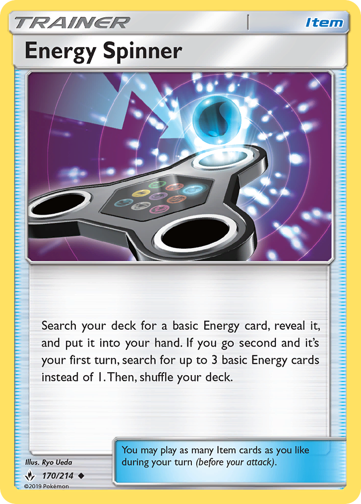 Energy Spinner (170/214) [Sun & Moon: Unbroken Bonds] | Anubis Games and Hobby