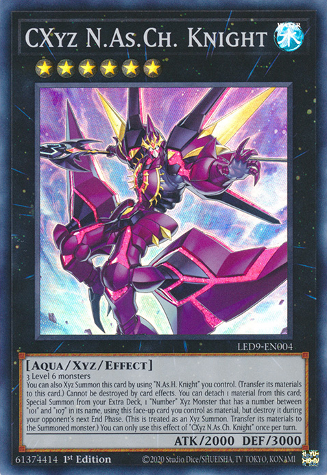 CXyz N.As.Ch. Knight [LED9-EN004] Super Rare | Anubis Games and Hobby