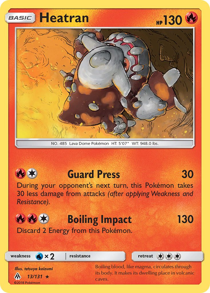 Heatran (13/131) [Sun & Moon: Forbidden Light] | Anubis Games and Hobby