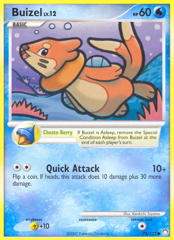 Buizel (75/123) [Diamond & Pearl: Mysterious Treasures] | Anubis Games and Hobby