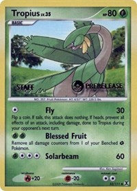 Tropius (52/111) (Staff Prerelease Promo) [Nintendo: Black Star Promos] | Anubis Games and Hobby