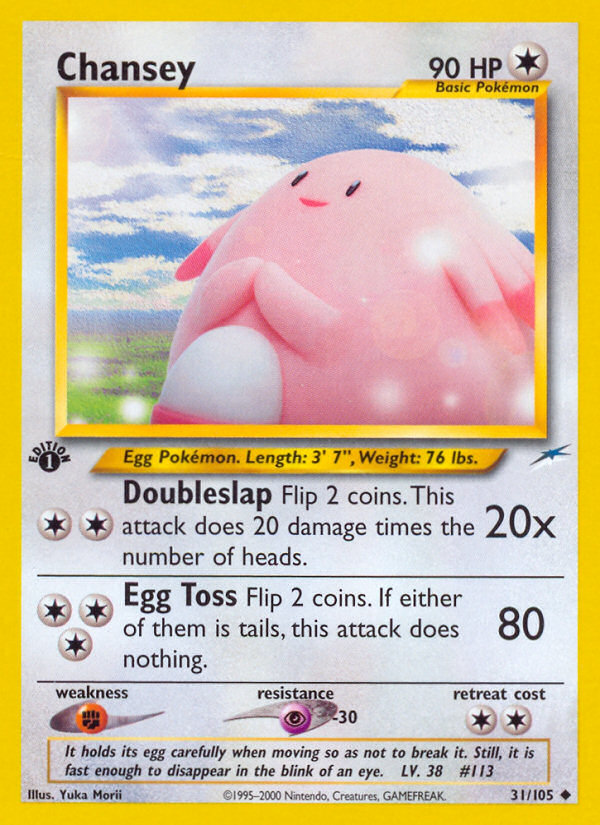 Chansey (31/105) [Neo Destiny 1st Edition] | Anubis Games and Hobby
