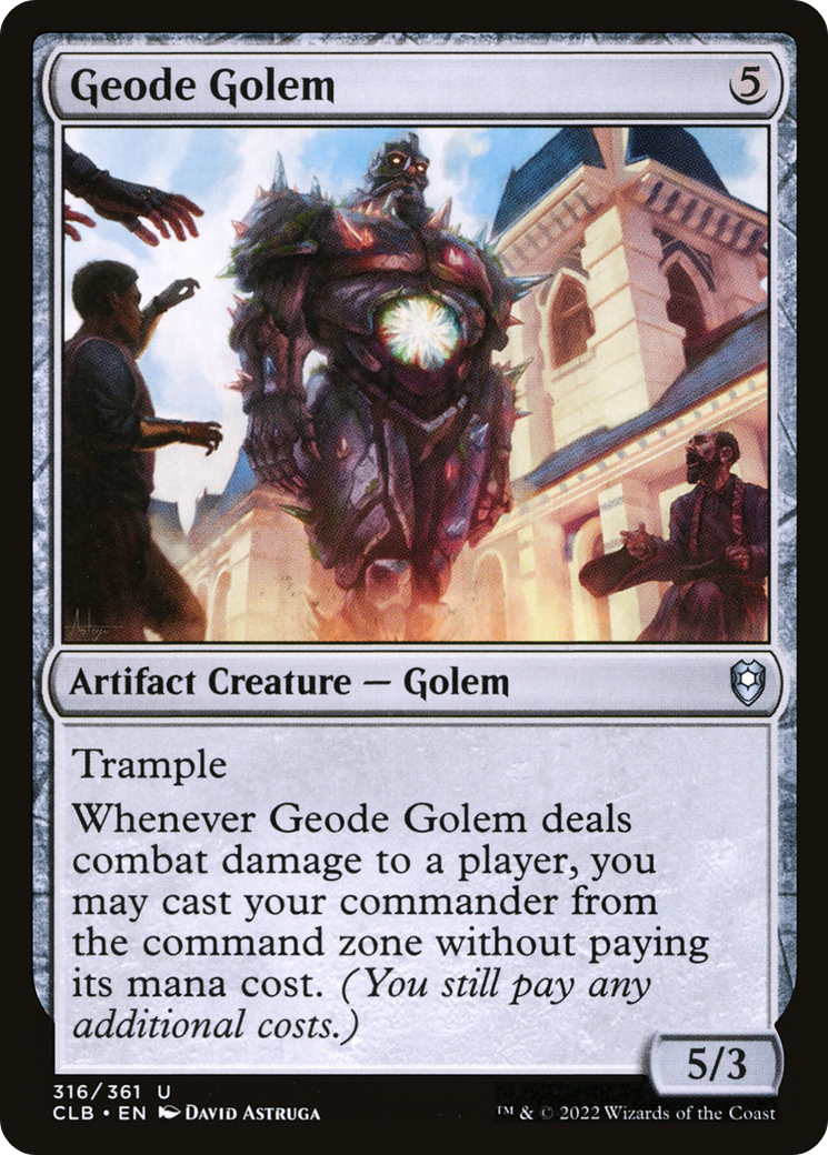 Geode Golem [Commander Legends: Battle for Baldur's Gate] | Anubis Games and Hobby