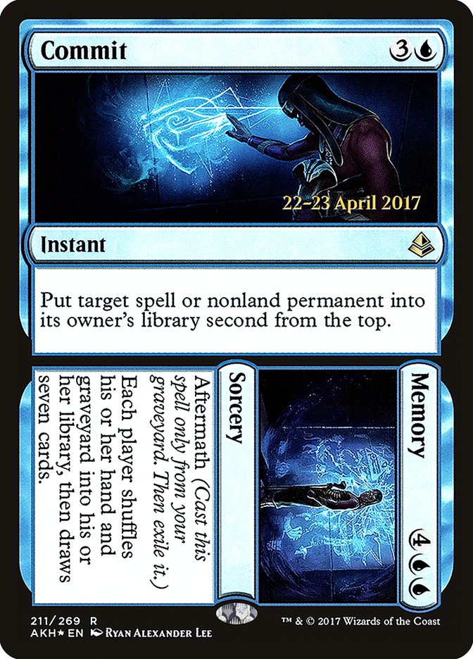 Commit // Memory [Amonkhet Prerelease Promos] | Anubis Games and Hobby