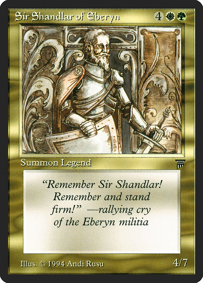 Sir Shandlar of Eberyn [Legends] | Anubis Games and Hobby