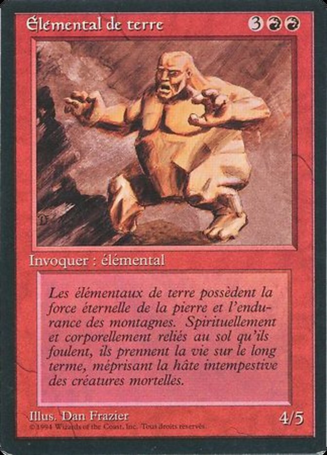 Earth Elemental [Foreign Black Border] | Anubis Games and Hobby