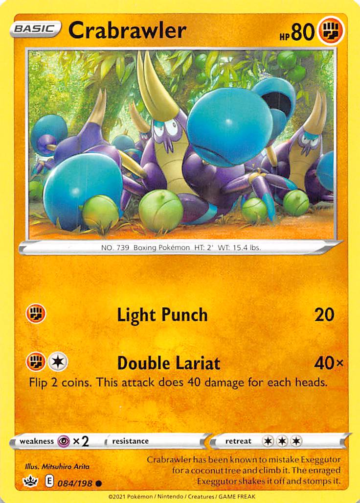 Crabrawler (084/198) [Sword & Shield: Chilling Reign] | Anubis Games and Hobby