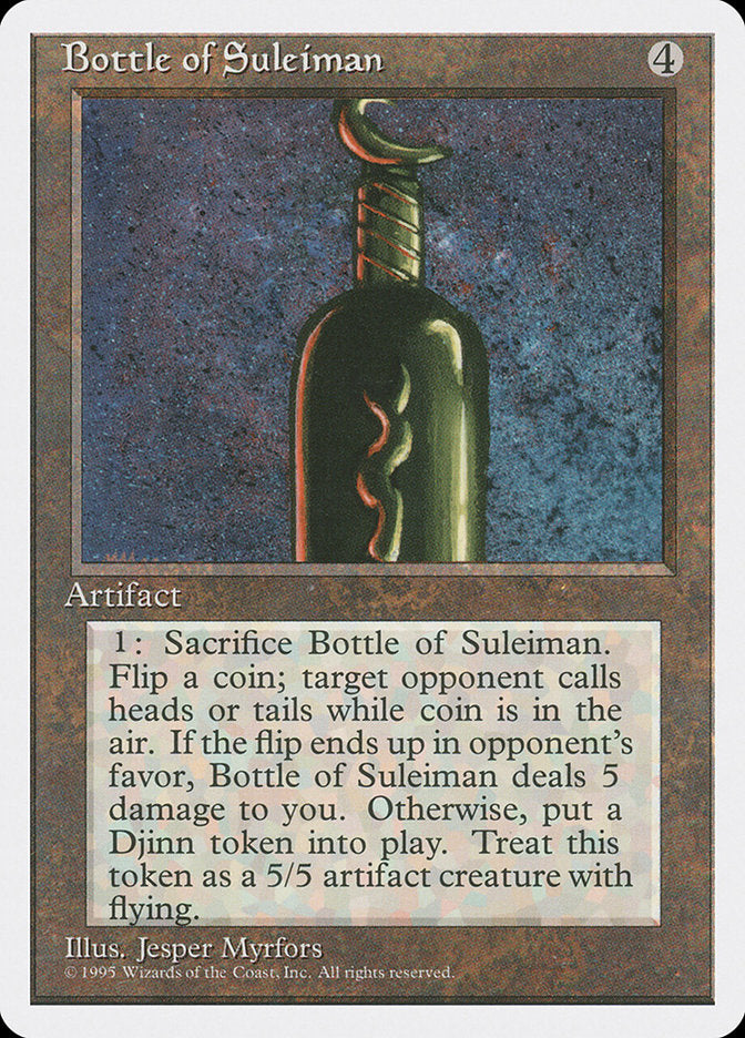 Bottle of Suleiman [Fourth Edition] | Anubis Games and Hobby