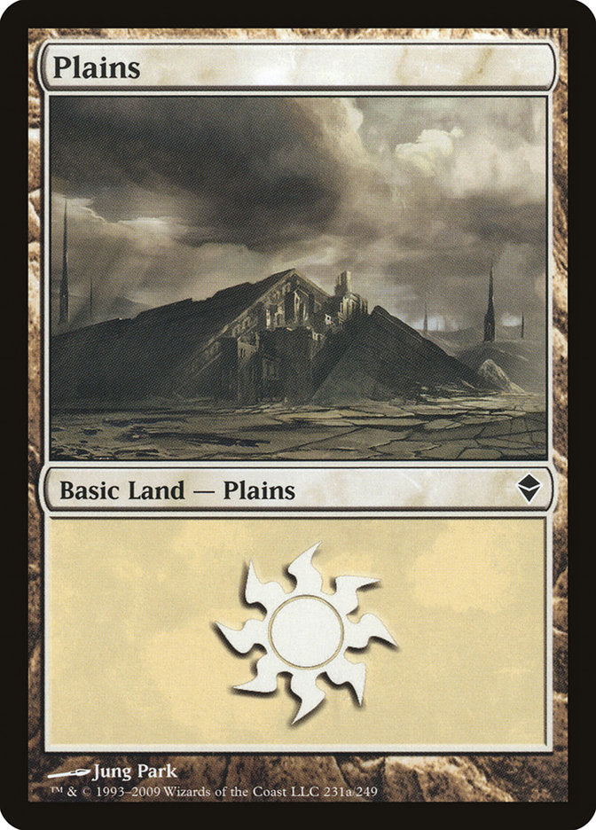 Plains (231a) [Zendikar] | Anubis Games and Hobby