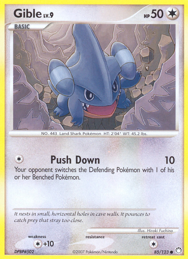 Gible (85/123) [Diamond & Pearl: Mysterious Treasures] | Anubis Games and Hobby