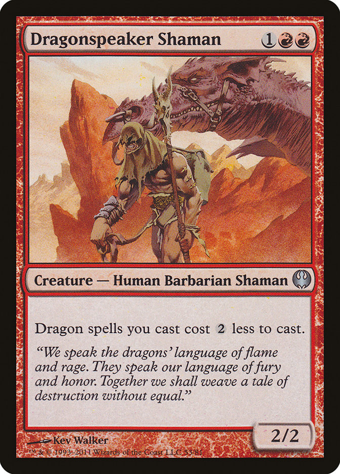 Dragonspeaker Shaman [Duel Decks: Knights vs. Dragons] | Anubis Games and Hobby