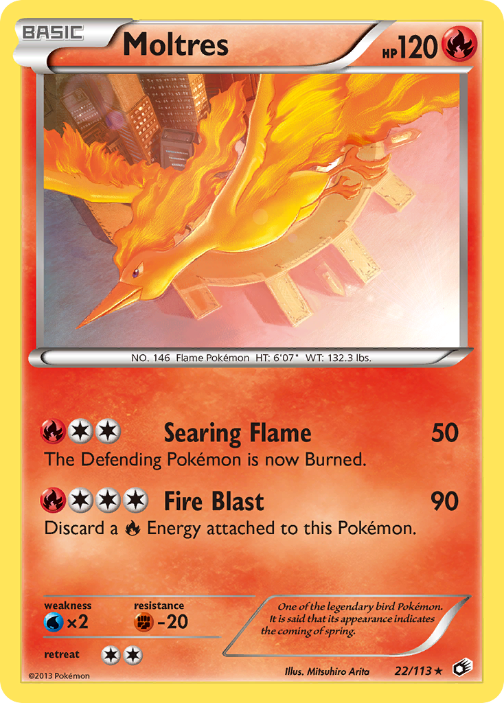 Moltres (22/113) [Black & White: Legendary Treasures] | Anubis Games and Hobby