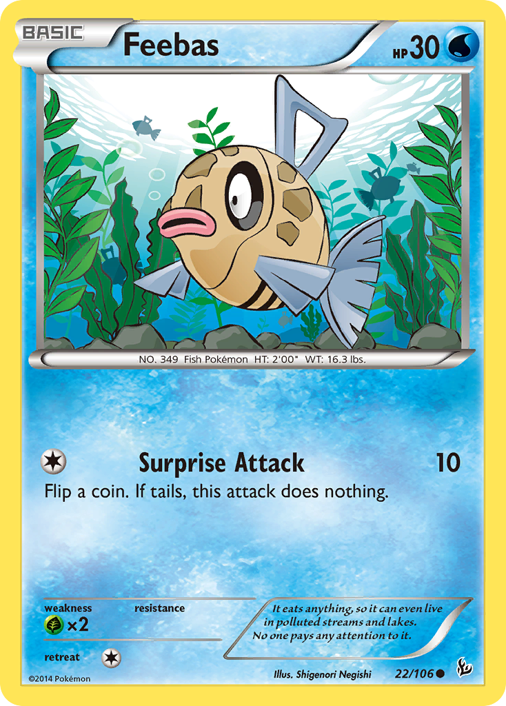 Feebas (22/106) [XY: Flashfire] | Anubis Games and Hobby