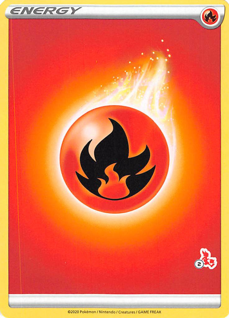 Fire Energy (Cinderace Stamp #2) [Battle Academy 2022] | Anubis Games and Hobby