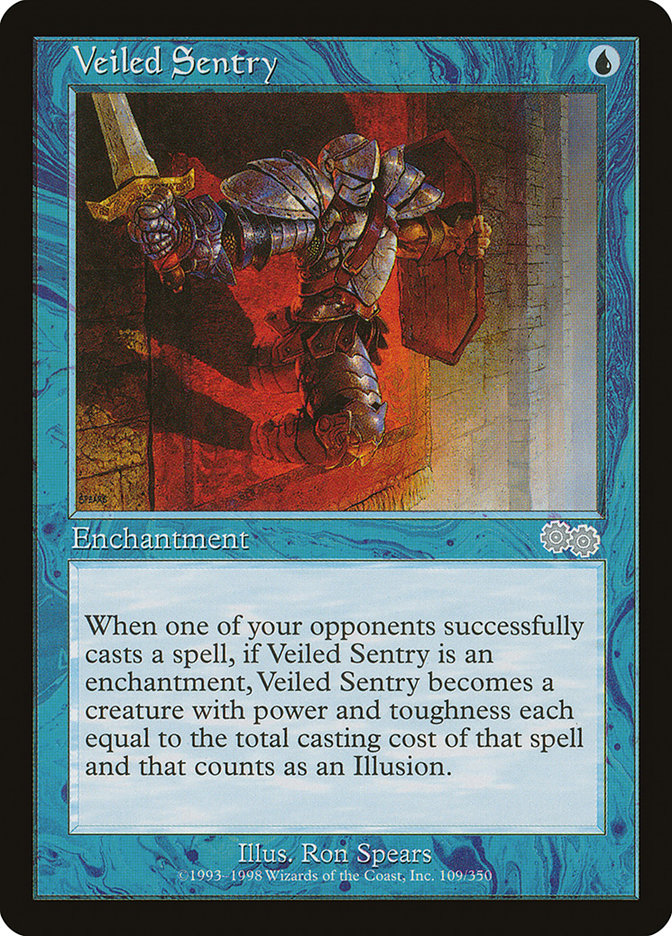 Veiled Sentry [Urza's Saga] | Anubis Games and Hobby