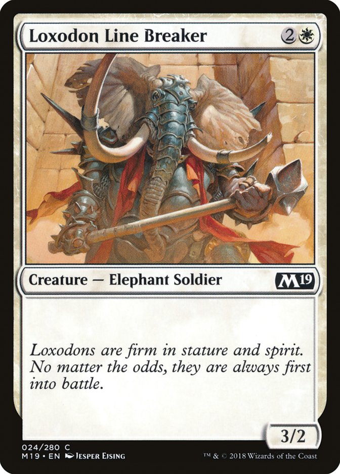 Loxodon Line Breaker [Core Set 2019] | Anubis Games and Hobby