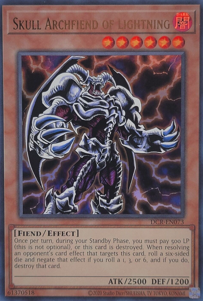 Skull Archfiend of Lightning (25th Anniversary) [DCR-EN073] Ultra Rare | Anubis Games and Hobby