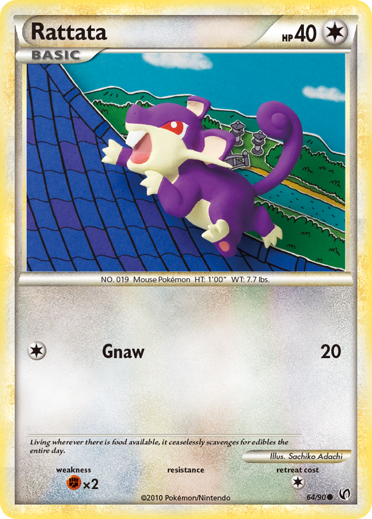 Rattata (64/90) [HeartGold & SoulSilver: Undaunted] | Anubis Games and Hobby