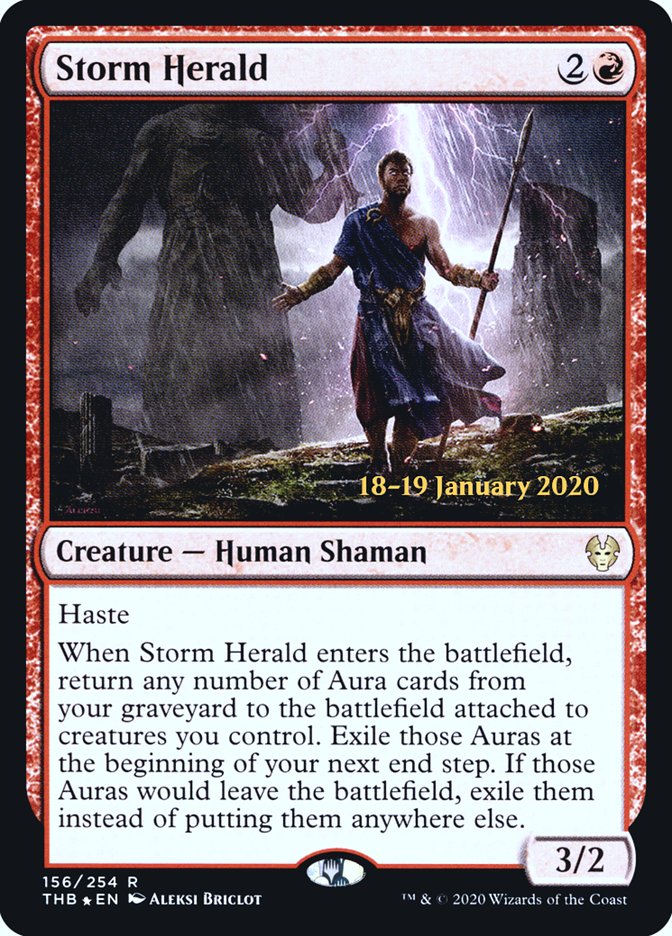 Storm Herald [Theros Beyond Death Prerelease Promos] | Anubis Games and Hobby