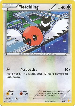 Fletchling (16/30) [XY: Trainer Kit 3 - Pikachu Libre] | Anubis Games and Hobby