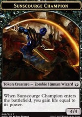 Sunscourge Champion // Zombie Double-Sided Token [Hour of Devastation Tokens] | Anubis Games and Hobby