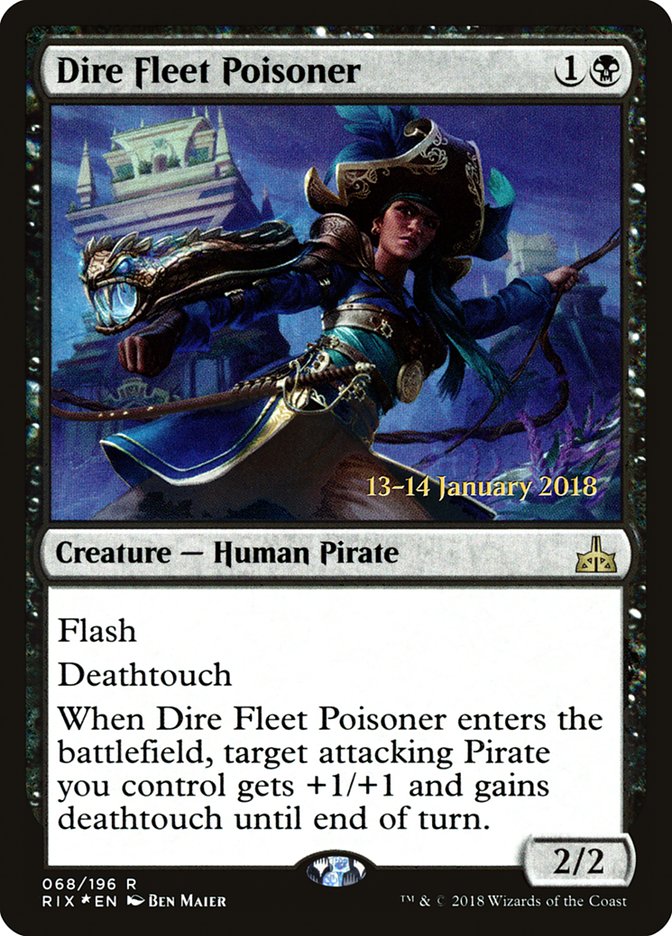 Dire Fleet Poisoner [Rivals of Ixalan Prerelease Promos] | Anubis Games and Hobby
