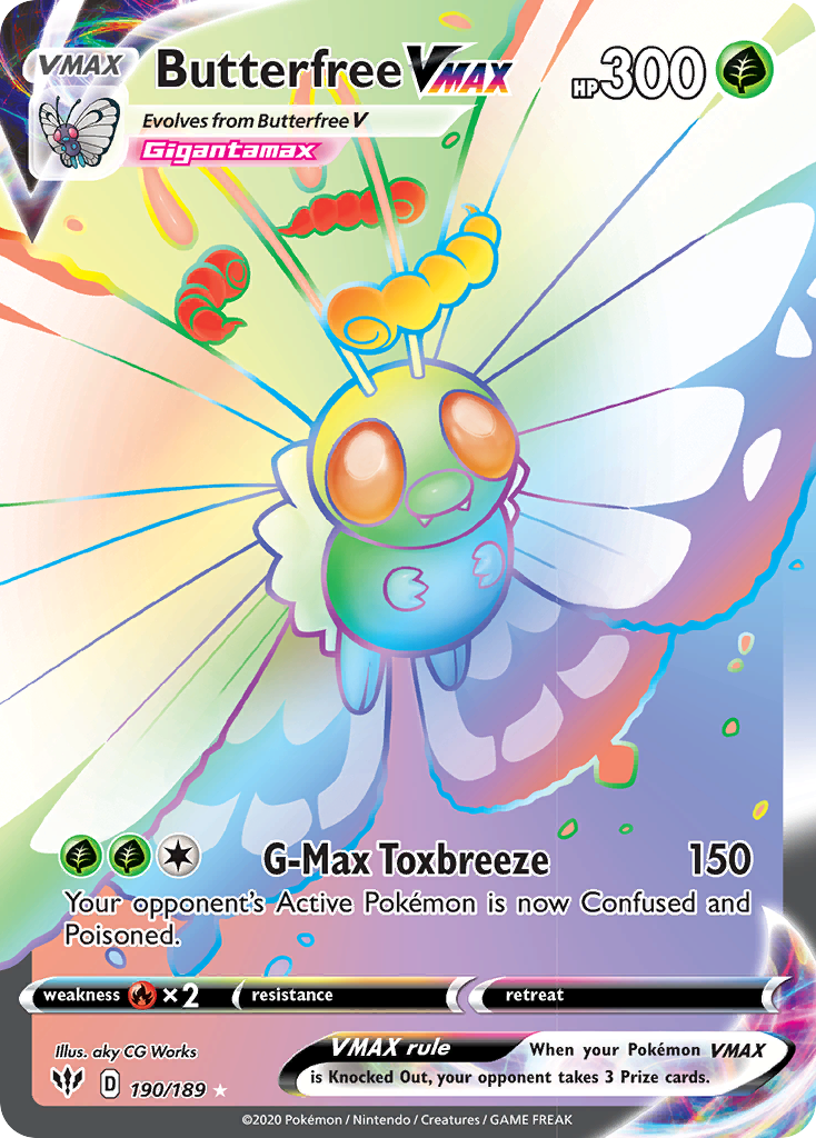 Butterfree VMAX (190/189) [Sword & Shield: Darkness Ablaze] | Anubis Games and Hobby