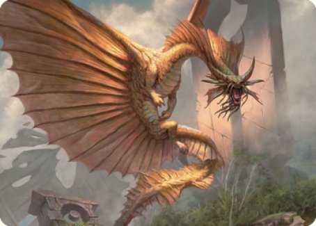 Ancient Gold Dragon Art Card (28) [Commander Legends: Battle for Baldur's Gate Art Series] | Anubis Games and Hobby