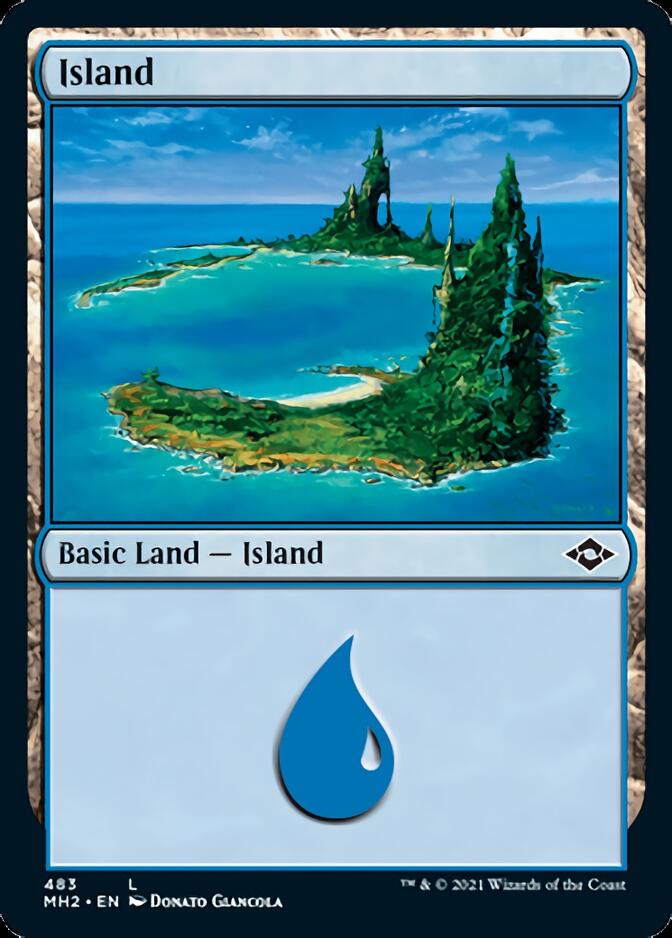 Island (483) (Foil Etched) [Modern Horizons 2] | Anubis Games and Hobby