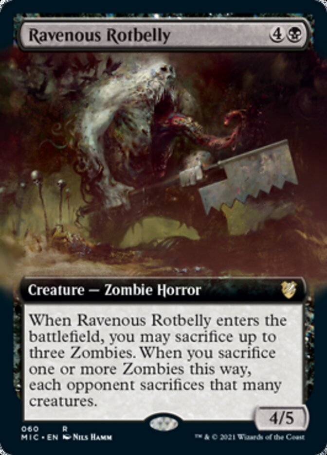 Ravenous Rotbelly (Extended Art) [Innistrad: Midnight Hunt Commander] | Anubis Games and Hobby