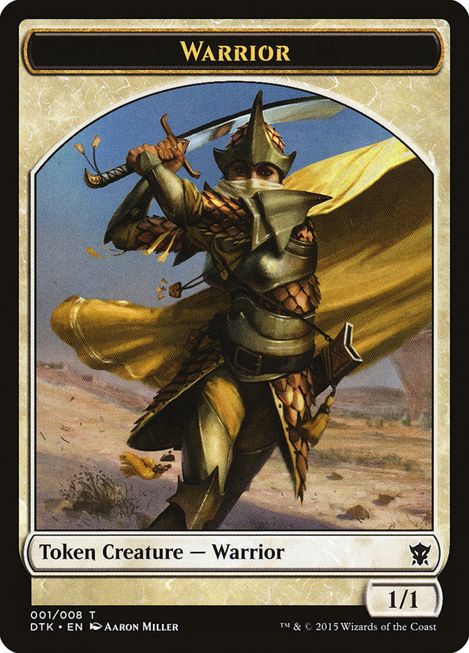 Warrior Token [Dragons of Tarkir Tokens] | Anubis Games and Hobby
