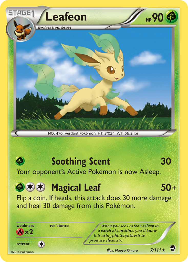 Leafeon (7/111) [XY: Furious Fists] | Anubis Games and Hobby