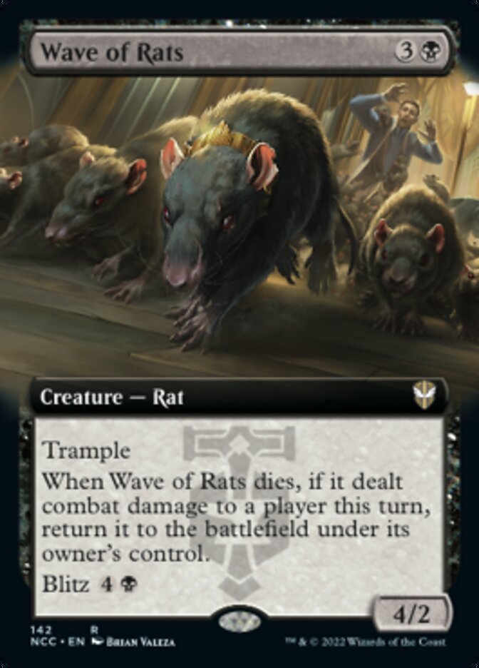 Wave of Rats (Extended Art) [Streets of New Capenna Commander] | Anubis Games and Hobby