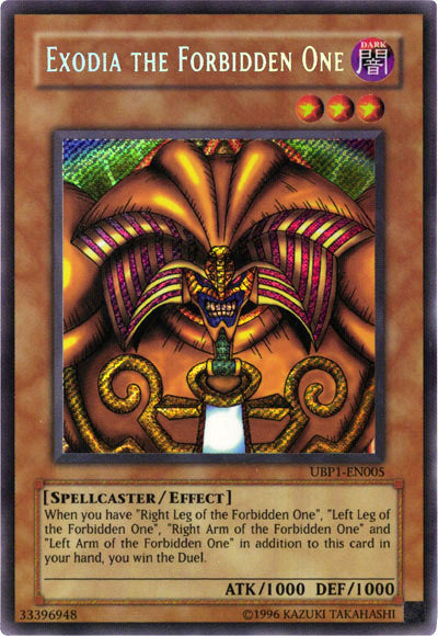 Exodia the Forbidden One [UBP1-EN005] Secret Rare | Anubis Games and Hobby