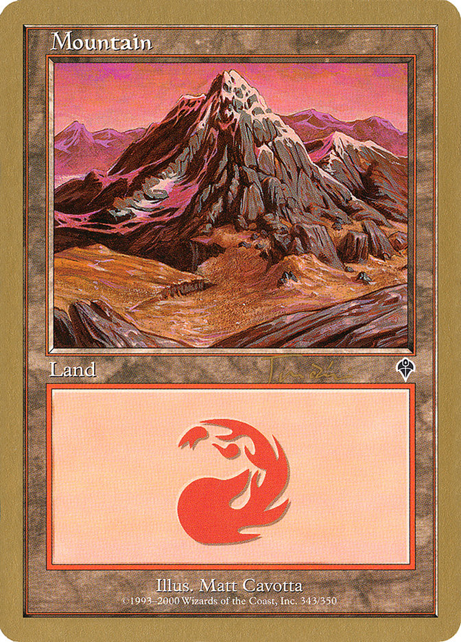 Mountain (jt343a) (Jan Tomcani) (INV) [World Championship Decks 2001] | Anubis Games and Hobby