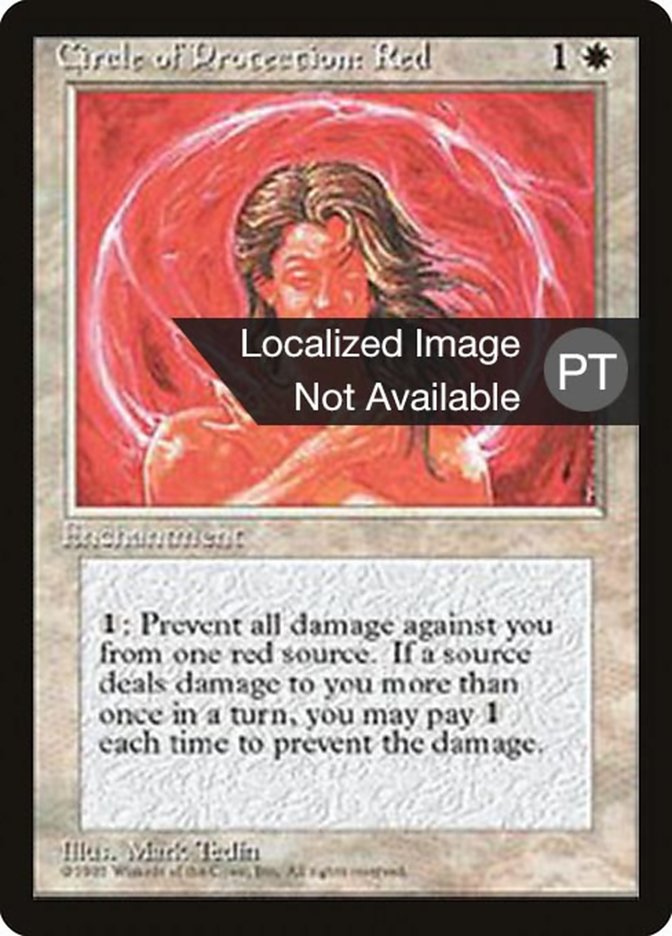 Circle of Protection: Red [Fourth Edition (Foreign Black Border)] | Anubis Games and Hobby