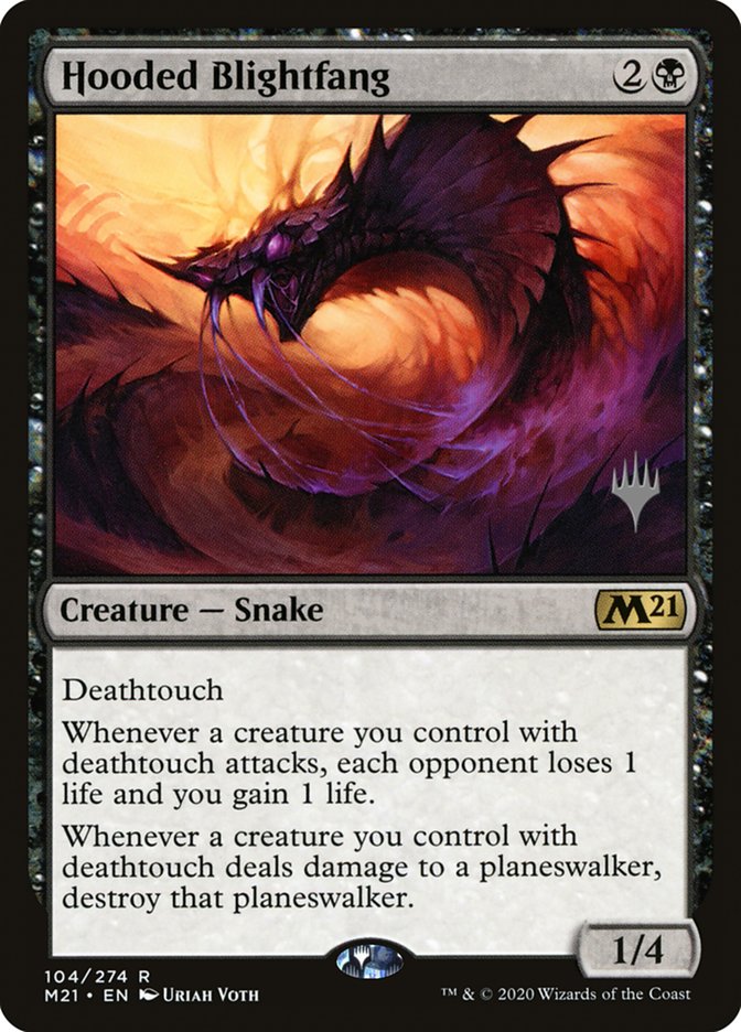 Hooded Blightfang (Promo Pack) [Core Set 2021 Promos] | Anubis Games and Hobby