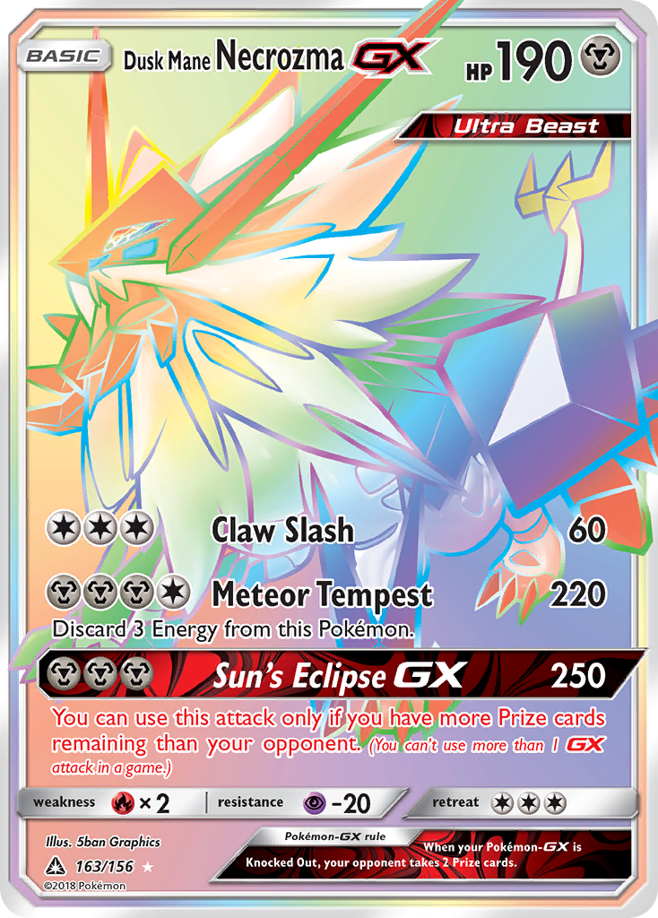 Dusk Mane Necrozma GX (163/156) [Sun & Moon: Ultra Prism] | Anubis Games and Hobby