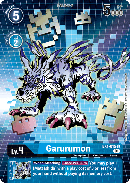 Garurumon [EX1-015] (Alternate Art) [Classic Collection] | Anubis Games and Hobby