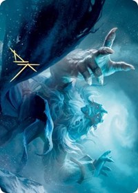 Cyclone Summoner Art Card (Gold-Stamped Signature) [Kaldheim Art Series] | Anubis Games and Hobby