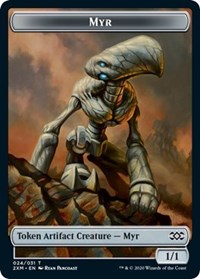 Myr (024) // Thopter (008) Double-Sided Token [Double Masters Tokens] | Anubis Games and Hobby