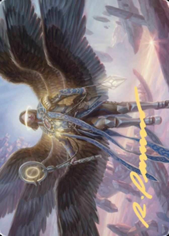 Angel of Destiny Art Card (Gold-Stamped Signature) [Zendikar Rising Art Series] | Anubis Games and Hobby