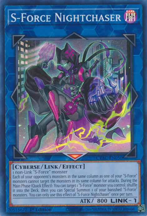 S-Force Nightchaser [CYAC-EN050] Super Rare | Anubis Games and Hobby