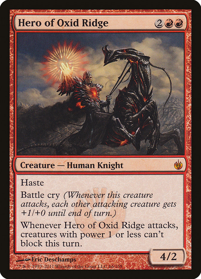 Hero of Oxid Ridge [Mirrodin Besieged] | Anubis Games and Hobby