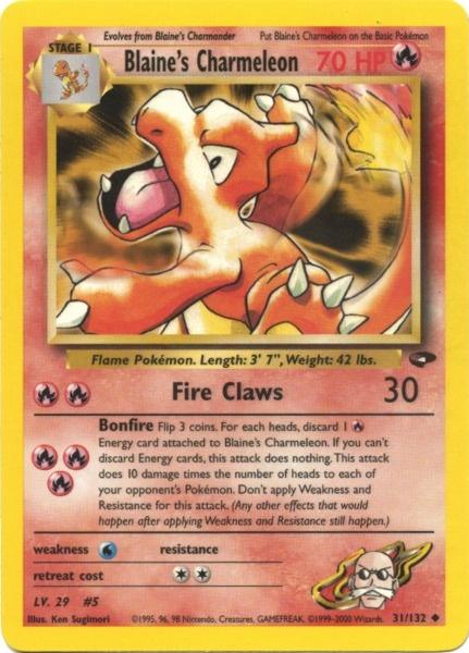 Blaine's Charmeleon (31/132) [Gym Challenge Unlimited] | Anubis Games and Hobby
