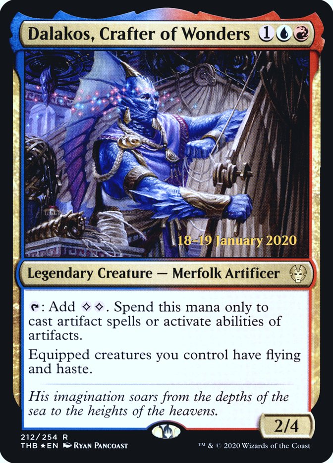 Dalakos, Crafter of Wonders [Theros Beyond Death Prerelease Promos] | Anubis Games and Hobby